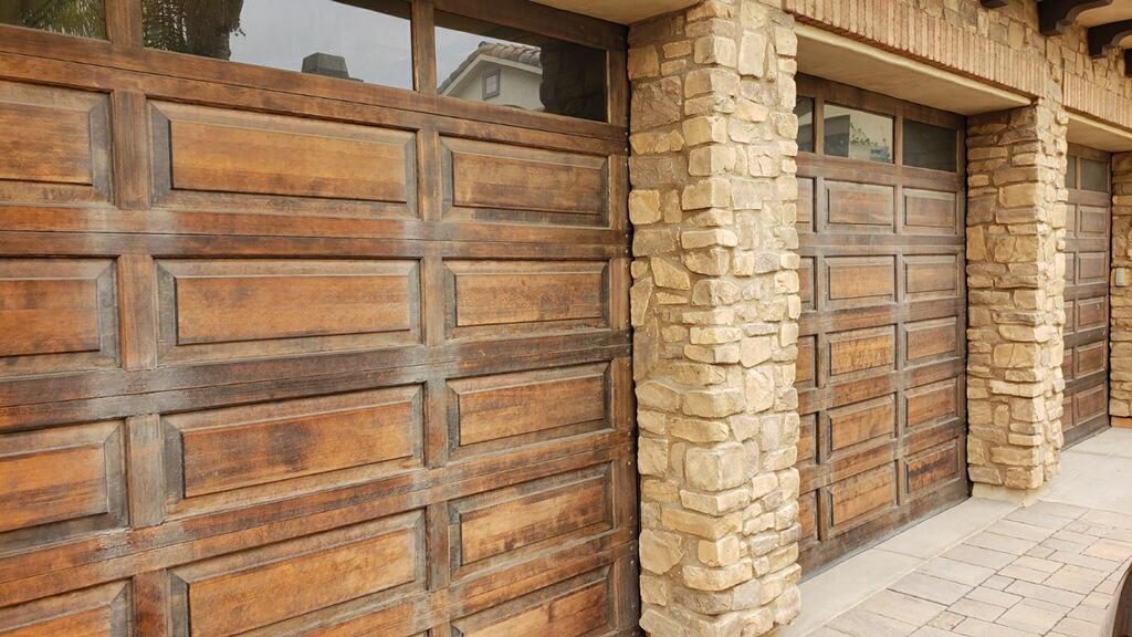 Wooden Commercial Garage Doors