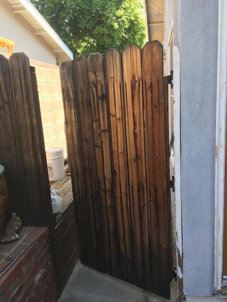 Wooden Backyard Gate